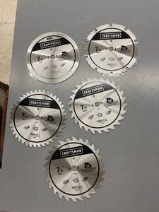 lot 9553 image: new craftsman saw blades