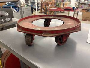 lot 9662 image: metal drum cart