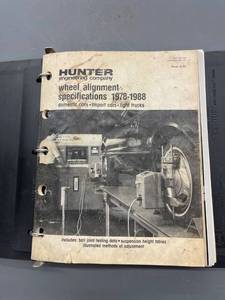 lot 9677 image: wheel alignment binder