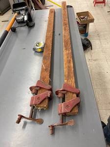 lot 9699 image: pr wood clamps