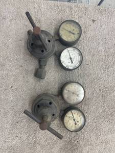 lot 9716 image: vintage airco torch gauges