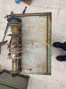 lot 9729 image: single locker cabinet with wire reel