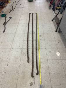 lot 9745 image: 3 heavy frame machine chains