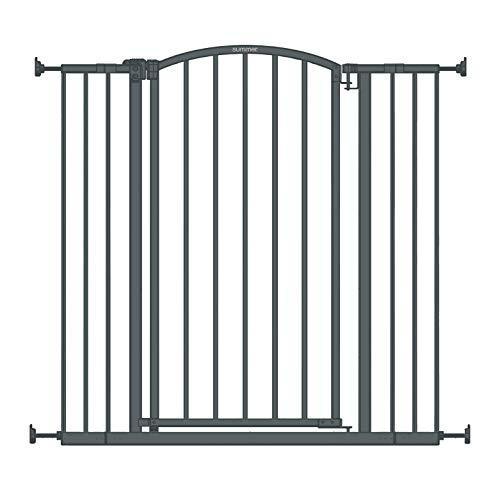 lot 6895 image: Summer Extra Tall Decor Safety Baby Gate, Gray �� 36�� Tall, Fits Openings of 28�� to 38.25�� Wide, 20�� Wide Door Opening, Baby and Pet Gate
