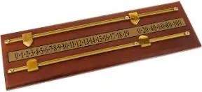 lot 7001 image: CueStix International Stained Wood Score Board