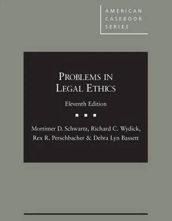lot 7028 image: Problems in Legal Ethics (American Casebook Series) Twelfth Edition Book is Writen in