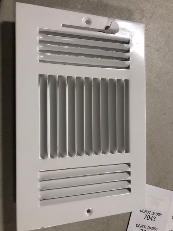 lot 7041 image: White Home Floor Vent
