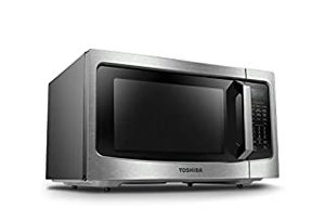 lot 6450 image: Toshiba ML-EC42P(SS) Microwave Oven with Healthy Air Fry, Smart Sensor, Easy-to-Clean Stainless Steel Interior and ECO Mode, 1.5 Cu.ft