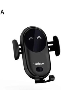 lot 7552 image: S11 Car Wireless Clamping Smart Sensor Car Phone Holder Charger Mount Fast L1M0