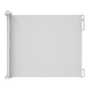 lot 7561 image: Perma Child Safety IndoorOutdoor Retractable Baby Gate 33 Tall, Extends to 71 Wide, White (B074PJGS1P)