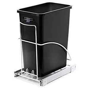 lot 7617 image: Home Zone Living 7.6 Gallon Pull Out Trash Can, Under Cabinet Design, 29 Liter Capacity (B07RT23BX5)