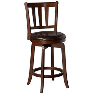 lot 7626 image: Hillsdale Presque Isle Swivel Bar Stool, Counter Height, Cherry