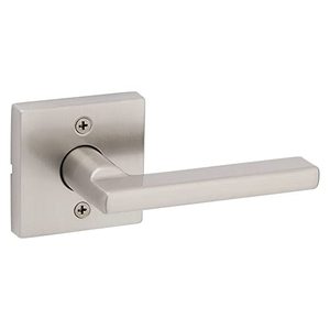 lot 7630 image: Kwikset Halifax Half-Dummy Door Lever in Satin Nickel