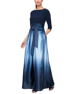 lot 7652 image: Sl Fashions 34-Sleeve Ombre Gown