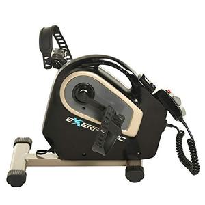lot 7668 image: Exerpeutic 2000M Motorized Electric Legs and Arms Pedal Exerciser Mini Exercise Bike, Black