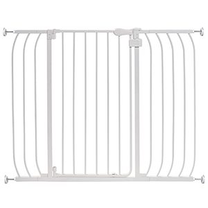 lot 7671 image: Summer Multi-Use Extra Tall Walk-Thru Baby Gate, Metal, White Finish �� 36�� Tall, Fits Openings up to 29�� to 48�� Wide, Baby and Pet Gate for Doorways and Stairways