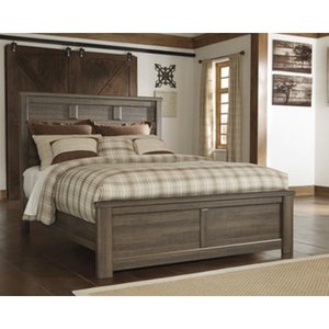 lot 7484 image: Ashley B251-54 Juararo Queen Panel Footboard - Dark Brown