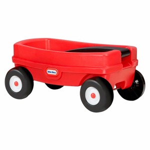 lot 7487 image: Little Tikes Lil Wagon �� Red And Black, Indoor and Outdoor Play, Easy Assembly, Made Of Tough Plastic Inside and Out, Handle Folds For Easy Storage  Kids 18 (B016BDWI5E)