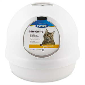 lot 7499 image: Petmate Booda Dome Cat Litter Pan White