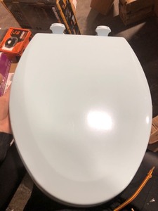 lot 7510 image: Bemis 1500EC Lift-Off Wood Elongated Toilet Seat Available in Various Colors