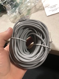 lot 7512 image: 35 foot Ethernet Cable Grey Slim