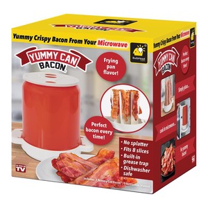 lot 7516 image: 6016861 Plastic Yummy Can Bacon, Red & White