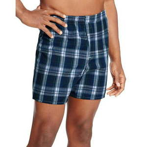 lot 7725 image: Classics Mens TAGLESS and reg Tartan Boxers with Comfort Flex and reg Waistband 2X-4X 2-Pack-795BX2