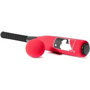 lot 7735 image: franklin red foam and plastic bat