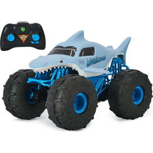 lot 7739 image: (might not work as rc car)Monster Jam, Official Megalodon Storm All Terrain Remote Control Monster Truck Toy Vehicle