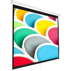 lot 7759 image: Pyle Home PRJSM7206 Universal Pull-down Manual Projection Screen (72 Inches Diagonal)