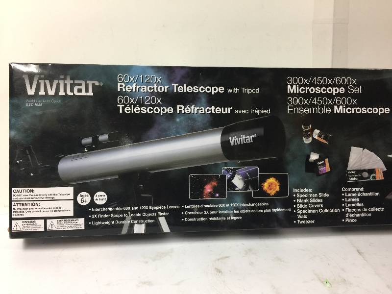 vivitar telescope and microscope starter kit