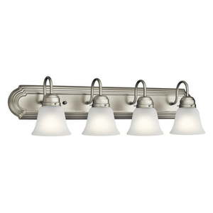 lot 1569 image: Kichler 4 Light Bathroom Vanity Light, 29 W, Silver
