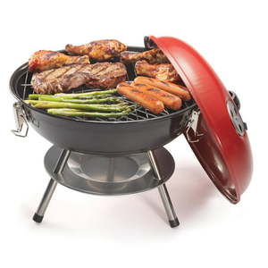 lot 1583 image: Cuisinart Portable Charcoal Grill, RedBlack