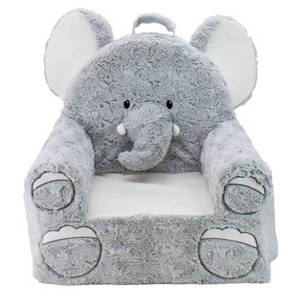 lot 2033 image: Soft Landing Sweet Seats Elephant Chair in Gray