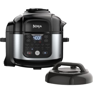 lot 2077 image: Ninja - Foodi 11-in-1 6.5-qt Pro Pressure Cooker  Air Fryer with Stainless finish, FD302 - Stainless Steel