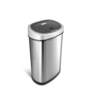 lot 7633 image: Rectangular Motion Sensor Trash Can, 13.2 Gallon