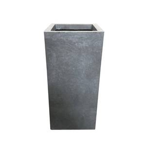 lot 10240 image: 24 x 11 Rectangular Kante Lightweight Modern Tall Outdoor Planter Slate Gray - Rosemead Home & Garden, Inc.