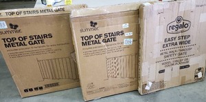 lot 12088 image: Pack of 3 Miscellaneous Baby Gates