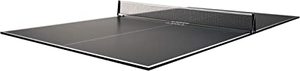 lot 2032 image: JOOLA Regulation Table Tennis Conversion Top with Foam Backing and Net Set - Full Sized MDF Ping Pong Table Top for Pool Table - No Legs - Retail $306.75