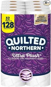lot 2053 image: Quilted Northern Ultra Plush Toilet Paper- 4 8 packs