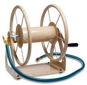 lot 2057 image: Liberty Garden 200 Stainless Steel 3 in 1 Hose Reel