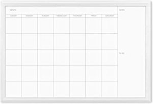 lot 2076 image: Monthly Whiteboard Calendar - Frame Cracked