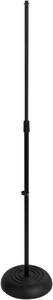 lot 2084 image: On Stage MS7201B Round Base Microphone Stand, Black