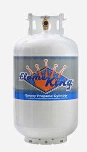 lot 2089 image: Flame King 30Lb Propane Tank Cylinder