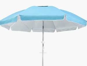 lot 7594 image: Blue Outdoor Sun Umbrella 4ft&nbsp(stock photo approximate)