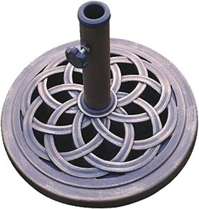 lot 7607 image: DC America 18in Diameter Composite Umbrella Base Round Bronze