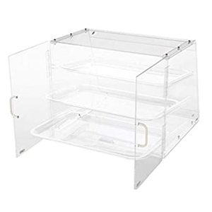 lot 8988 image: Winco 3-Tier Pastry Display Case, Acrylic
