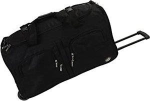 lot 10256 image: Rockland Small Rolling Duffelbag, Black