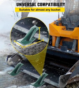 lot 12001 image: Vevor Tractor Bucket Protector 2PCS Ski Edge Protector 12 Long Turf Tamer Skid 4 Width