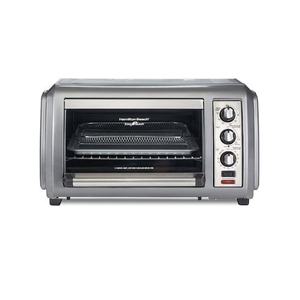 lot 1638 image: Hamilton Beach - Sure-Crisp 6-Slice Air Fryer Toaster Oven with Easy Reach Door - GREY